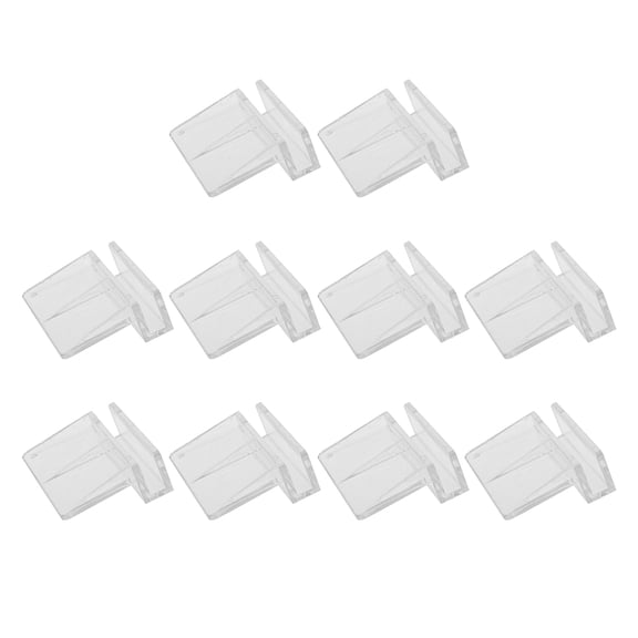Amosfun 10pcs Glass Support Frame Acrylic Holder Transparent for Fish Tanks