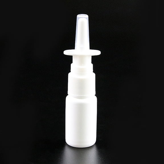 Amosfun 10pcs Small Atomizer Spray Bottle White PE Refillable for Makeup Tool Adults