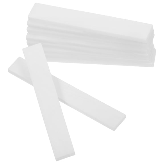 Amosfun 10Pcs White Shell Guitar Inlay Material Flat Durable Sea Shell for Fingerboard Decoration