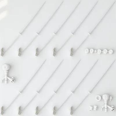 Amosfun 10Pcs Car Window Flagpoles Simple Flag Attachment for Truck Safety Indication