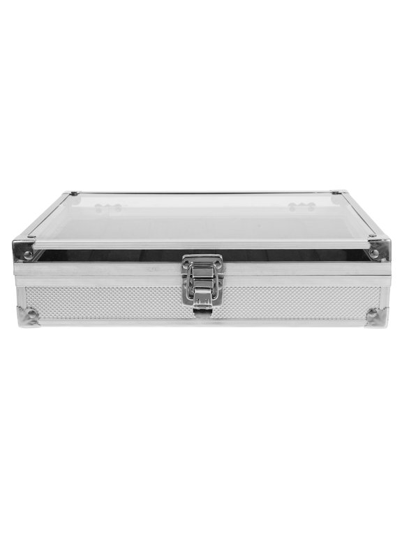 Lightweight Aluminum Jewelry Watch Box White Storage Case for Accessories