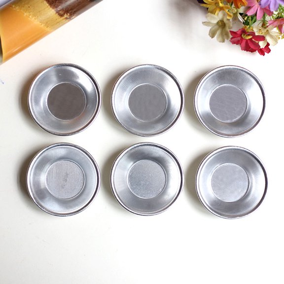 Amosfun 12PCS Aluminum Alloy Baking Molds for Baking Tartlets Practical Design Family Dinner