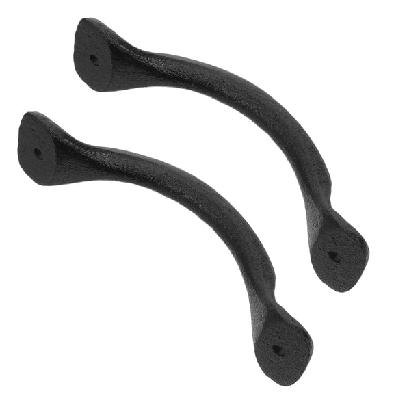 Amosfun Black Cast Iron Cabinet Handles, Rustic Metal Drawer Pulls for Vintage and Farmhouse Furniture, Hardware