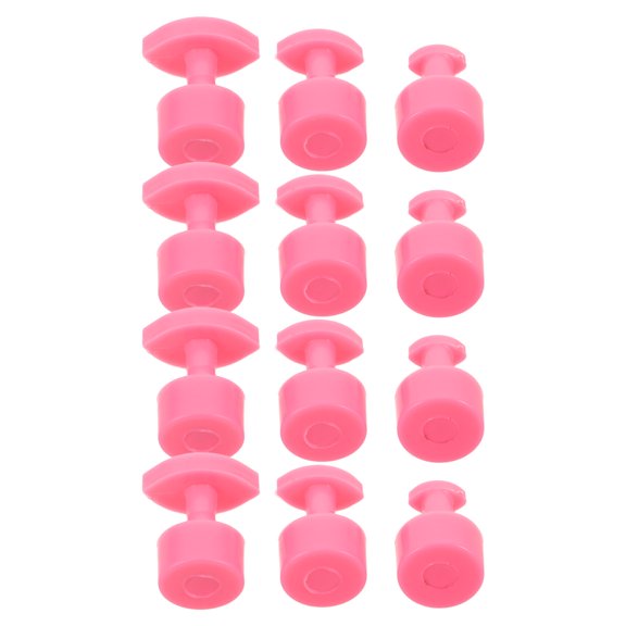 Amosfun 12Pcs Pink Car Dent Pad with Thickened Material for Durable Suction Cup Dent Puller