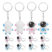 Amosfun Cute Astronaut Keychains PVC Adorable Design for Backpacks and Decor