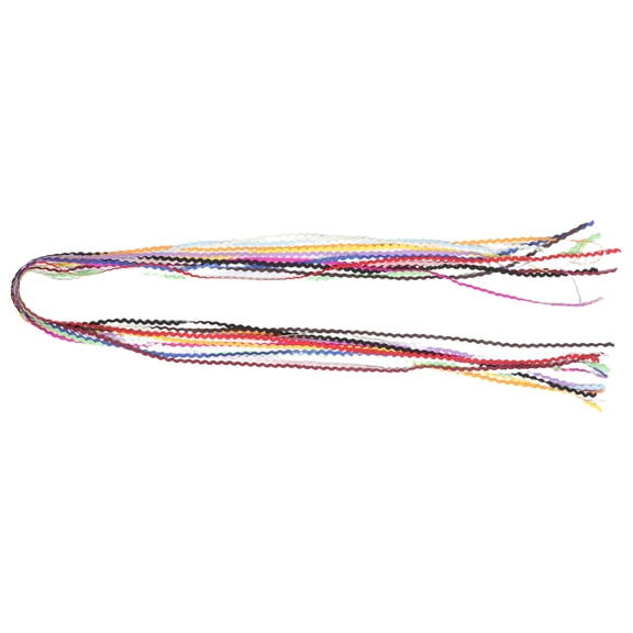 Amosfun 14Pcs Small Nautical Ribbon Assortment with Wave Trim for Embellishment Projects