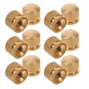 Amosfun 15 Pack Golden Copper Ceiling Light Nut Caps, Decorative Lamp Finial Nuts for Chandelier Pendant Lighting Fixtures