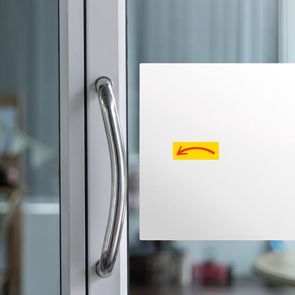 Amosfun 15Pcs Yellow Arrow Warning Stickers for Home Floor Marking and Direction Signs