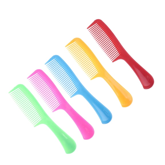 Amosfun Durable Plastic Hair Combs Assorted Color for Smooth Styling 15Pcs