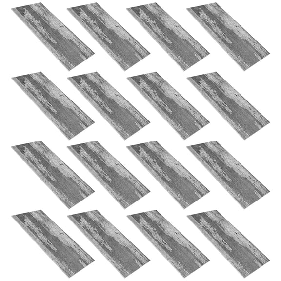 Amosfun 16Pcs Removable Dark Grey Brick Wall Decals for Home Decoration on Ceramic Tiles and Walls