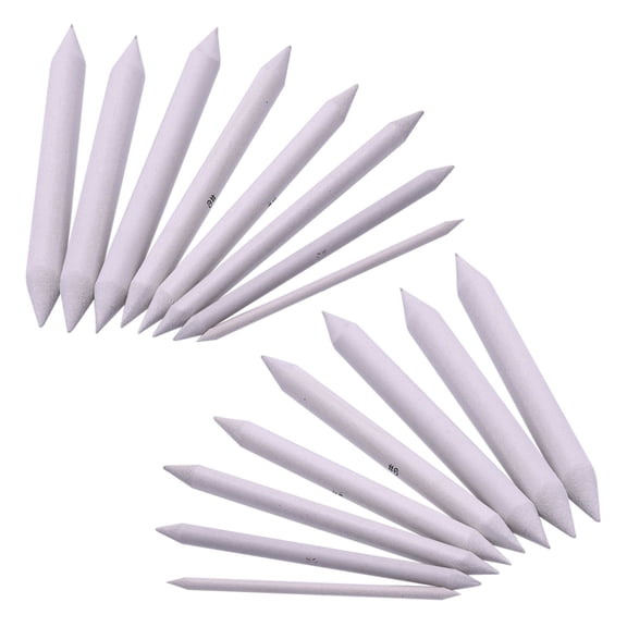 Amosfun 18Pcs White Blending Stump for Drawing Professional Sketch Rub Pencil Set with Sharpenable Tips