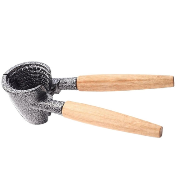 Amosfun Walnut Cracker Nut Opener with Wood Handle, Easy to Use Nutcracker Tool for Walnuts, Assorted Colors, 1 Set