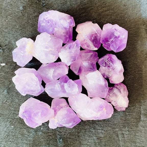 Amosfun 1Pack Purple Tumbled Amethyst Crystals for Aquarium and Vase Decoration