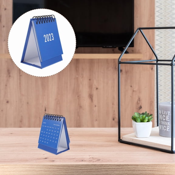 Amosfun 1Pack Useful Calendar Blue Paper for Organizing Tasks at Home or Office