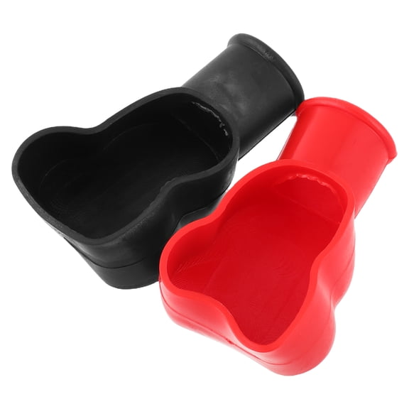 Amosfun Battery Terminal Protective Caps Pvc Insulating Boots for Car Protection