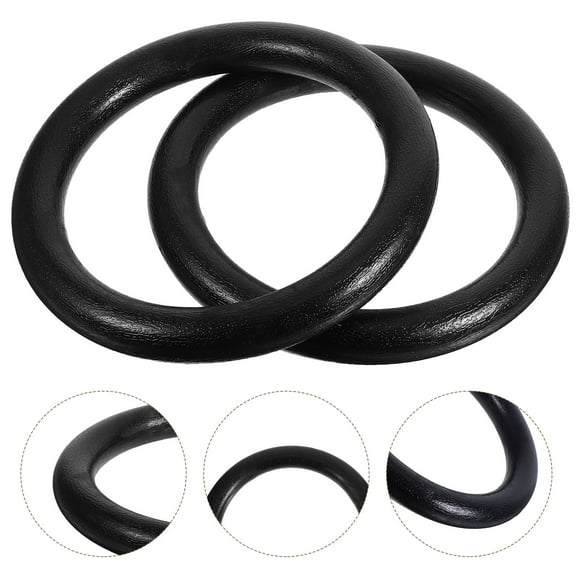 Amosfun 1Pair Exercise Rings for Pullups Pushups and Core Fitness Training