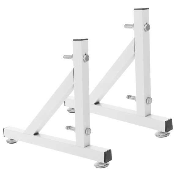 Amosfun 1Pair White Metal Pegboard Base Bracket for Efficient Storage and Lean Wall Panel Display