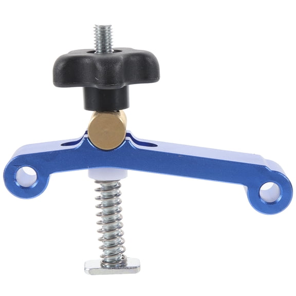 Amosfun 1Pc Blue Woodworking T-Track Clamp with Strong Force for Metalworking Applications