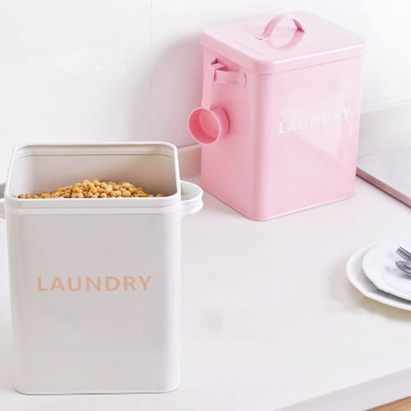Amosfun 1Pc Pink Flour Storage Container Compact Kitchen Storage Box for Household Use