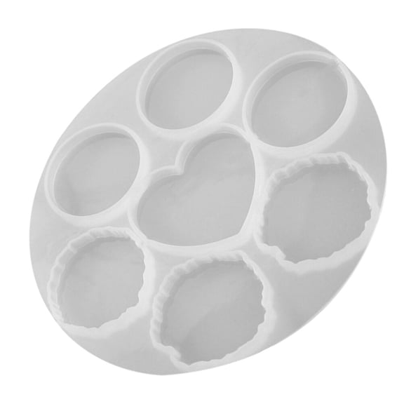 Amosfun 1Pc White Silicone Mold Tray for DIY Phone Grip and Pendant Casting with Easy Release