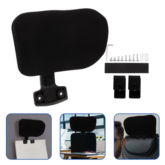 Amosfun 1Set Ergonomic Office Chair Headrest with Height Adjustment for Home Use
