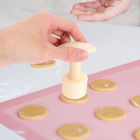 Amosfun 1Set Beige Tart Press Tool for French Egg Tart Shells Easy Pressing and Versatile Pie Mold