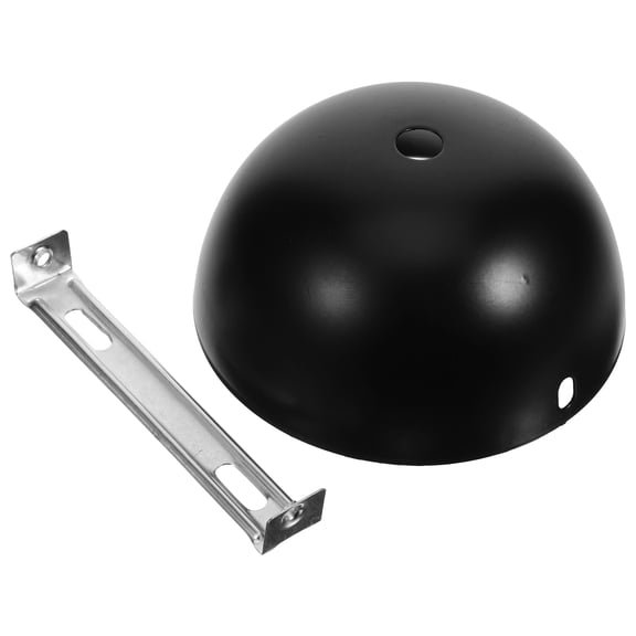 Amosfun 1 Set Black Ceiling Canopy Kit, Copper and Iron Pendant Light Fixture Mounting Plate for Chandelier Lamp Hardware