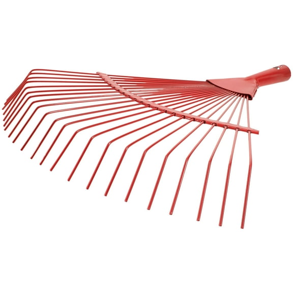 Amosfun 1Pack Rake for Grass Steel Dark Green for Gardening and Lawn Care