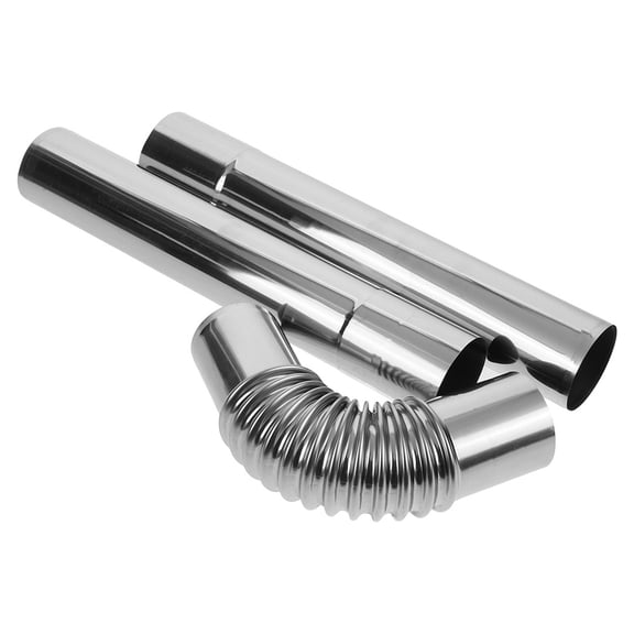 Amosfun 1Set Easy Install Stainless Steel Chimney Pipe for Home Stove and Fireplace Ventilation