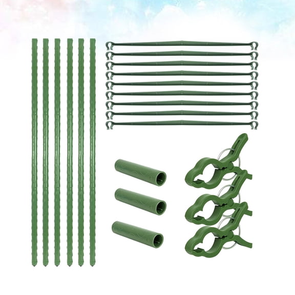 Amosfun 1Set Plant Climbing Frame Green Combined Type Botany Bracket Durable Reusable for Gardening Use