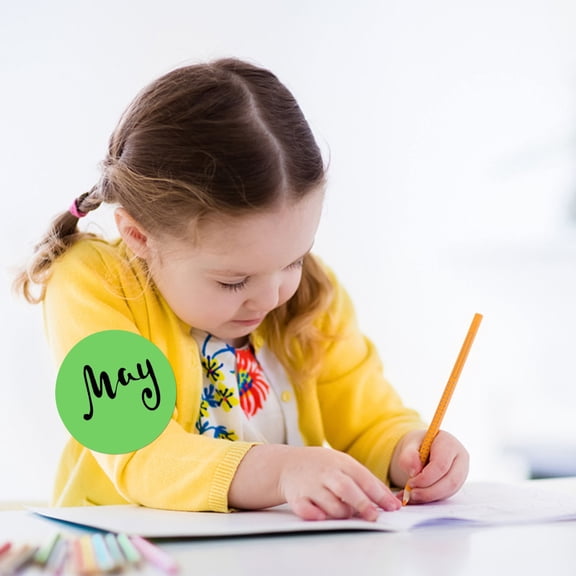 Amosfun 1Set Green Dot Stickers Round Name Labels Adhesive Sticker Dots for Organization and Rewards