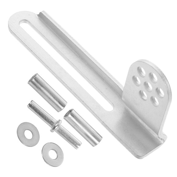 Amosfun 1Set Refrigerator Door Replacement Hinge Plated Silver Metal Pivot Hinge Quiet Operation