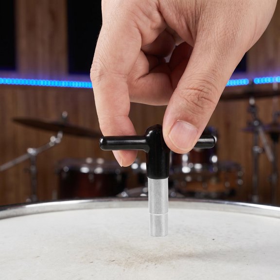 Amosfun 1Set Rubber Wrapped Drum Tuning Key Set with Polished Alloy Steel Finish for Studio and Marching Use