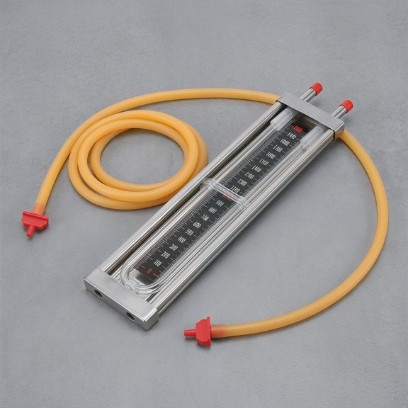 Amosfun 1Set Steel Differential Gauge Manometer U Shaped Sensor for Industrial Pressure Testing Applications