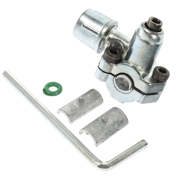 Amosfun 1Set Zinc Alloy Piercing Valve for Refrigerator Durable Plated Silver Replacement Part