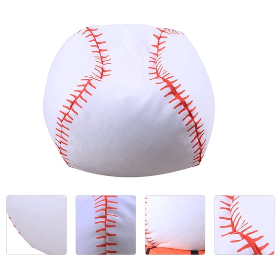 Amosfun 1pc Baseball Bean Bag Chair Polyester Storage for Children Reading