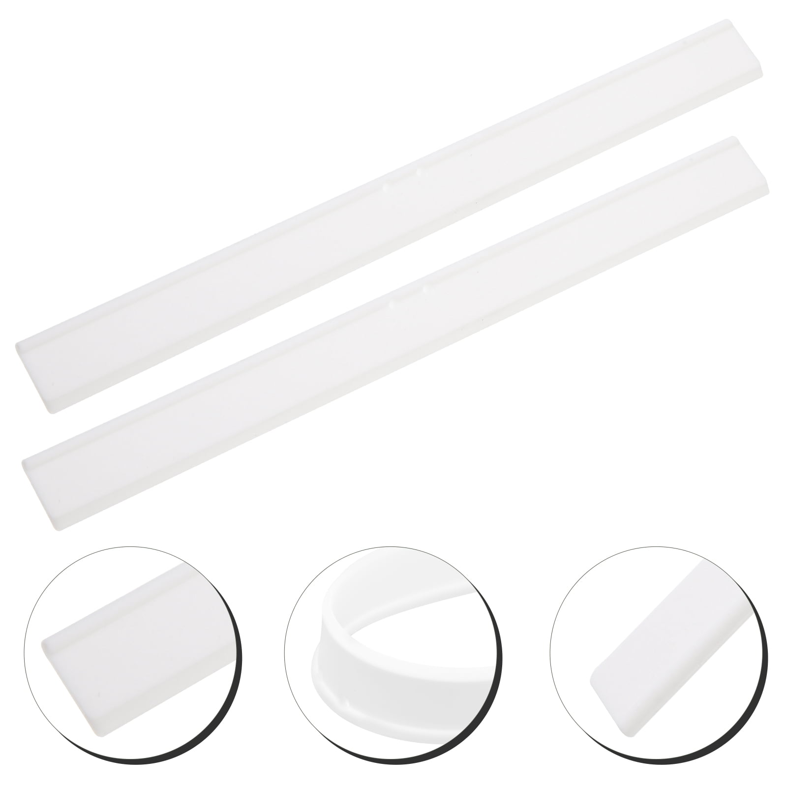 Amosfun 2-Pack Silicone Rubber Squeegee Replacement Blades for Window ...