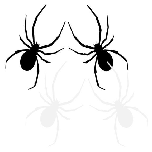 Amosfun Durable Pet Spider Car Decals Assorted Colors for Exterior Car Accessories