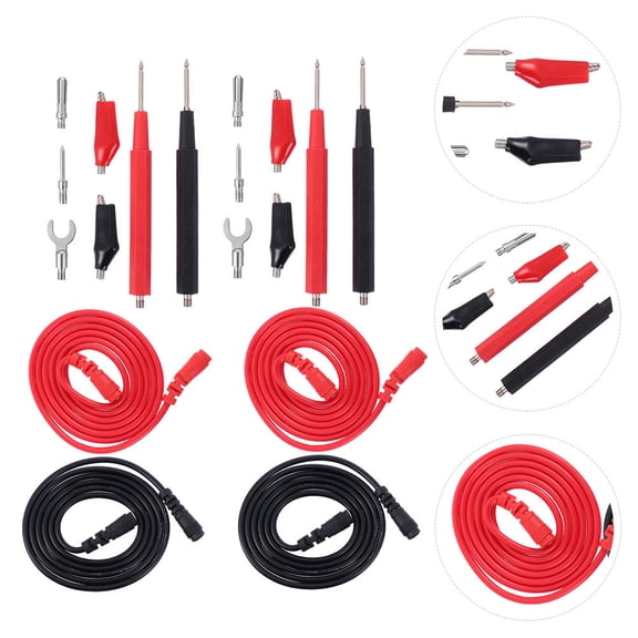 Amosfun 2 Sets Multimeter Tester Lead Probe Needle Tip Set, , Pvc Copper