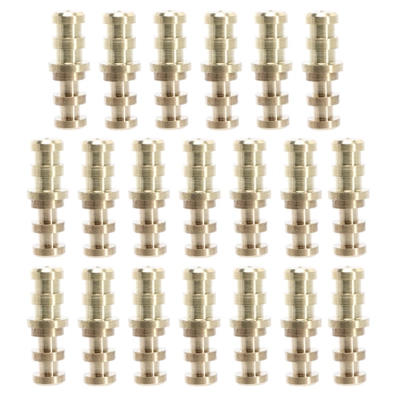 Amosfun 20 Sets Metal Table Leaf Pins and Dowels Connectors, Rust-Resistant Hardware for Dining Table Repair and Assembly
