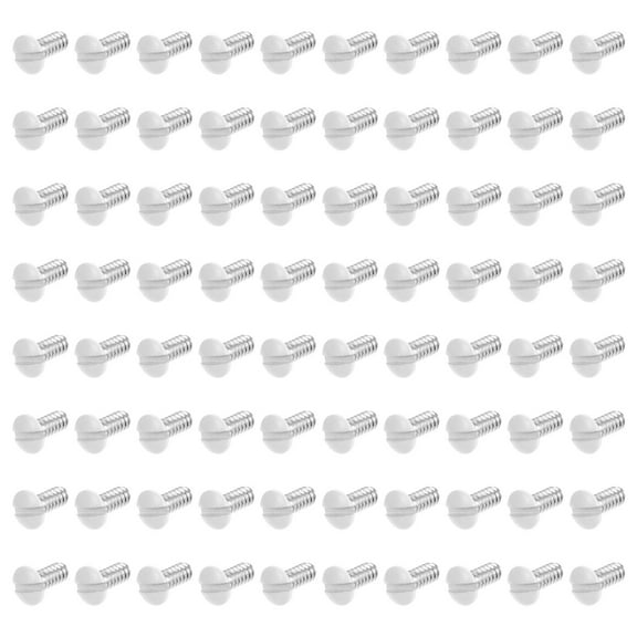 Amosfun 200 Pcs White Outlet Plate Screws Carbon Steel Assorted Color