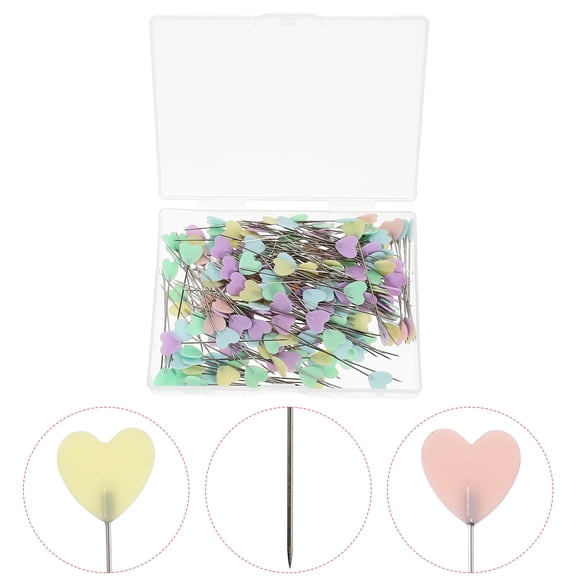 Amosfun Steel Sewing Straight Pins Assorted Colors for Fabric DIY Projects 200Pcs