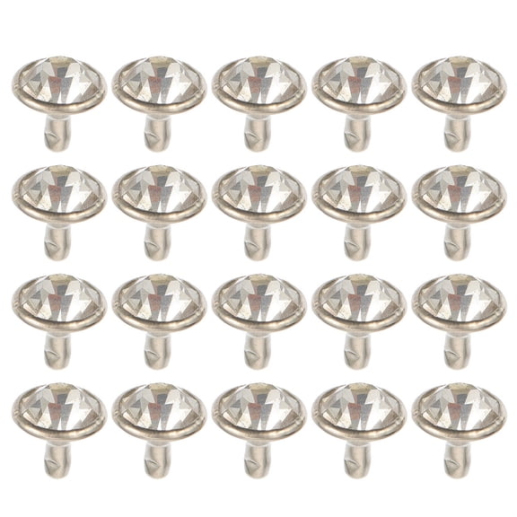 Amosfun 200Sets Rivets for Durable Decorative Rivets for DIY Bags Clothes Belts and Shoes