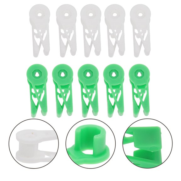 Amosfun 20Pcs Plastic Plant Bender Clips 360 Degree Adjustable Branch Trainer for Garden Fixation
