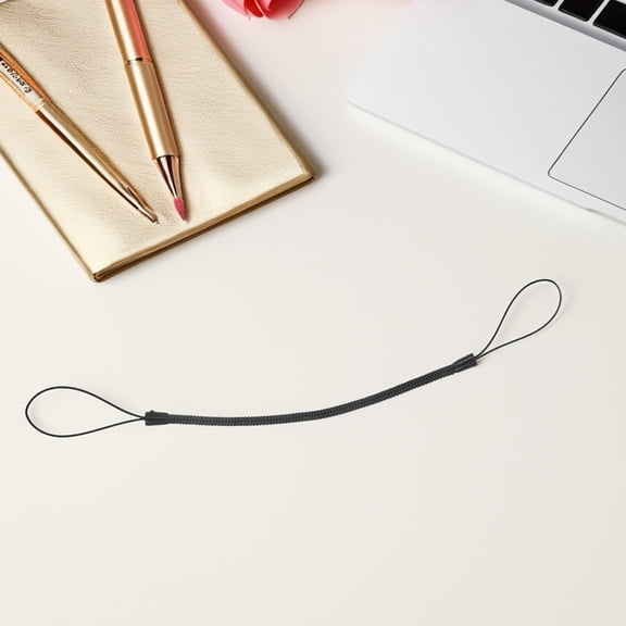 Amosfun Stylus Lanyard Handwritten Pen Tether Black Plastic 20Pcs Back to School