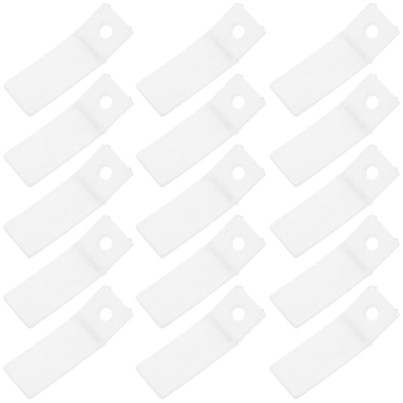 Amosfun 20Pcs Clear Plastic Drawer Stops with Screws Non Slip Drawer Hardware for Dressers