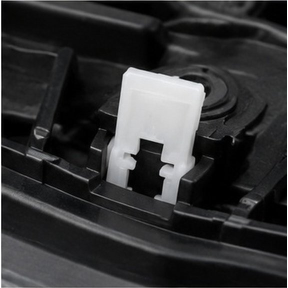 Amosfun 20Pcs Headlight Assembly Retainer Clips White Plastic Mounting Clamp for Car