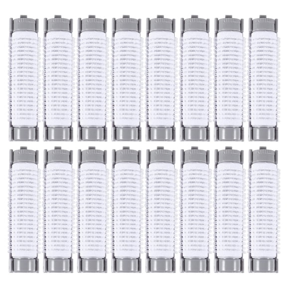 Amosfun 20 Pieces Grey Plastic Hair Rollers for Women, Portable and Easy-to-Use Hair Styling Tools