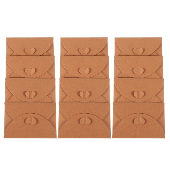 Amosfun 20Pcs Unique Design Kraft Card Sleeves for Mailing Holiday Greeting Cards