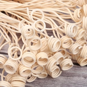 Amosfun 20Pcs Diffuser Sticks Natural Yellow Rattan Spiral Head for Oil Diffusion